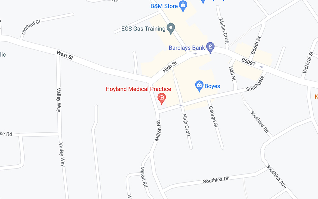 Hoyland Medical Practice - Google Map